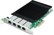 4-Port 10/100/1000T 802.3at PoE+ PCI Express Server Adapter, 120W PoE