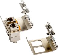 Hutschienenadapter für Montage von 2 Keystone Jacks, Metall