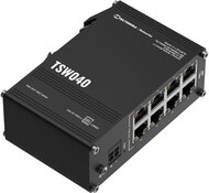 IP30 Industrie 8-Port 100 Mbit unmanaged PoE Switch, -40°C - +75°C