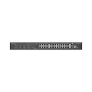 Reyee 24-Port 10/100Mbps, 2x 1Gbit unmanaged Switch, PoE, 180W