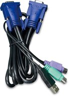 USB KVM Cable with built-in PS2 to USB Converter 