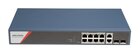 DS-3E1512HP-SI-8P2T2F - 10-Port 1 Gbps PoE + 2-Port 1 Gbps SFP Switch