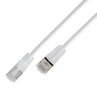 KAT6A 10 Gigabit Lightpatchkabel rund, U/UTP, transluzente Stecker