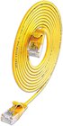 KAT6A 10 Gigabit Lightpatchkabel rund, U/UTP, Ø 3,6 mm, gelb