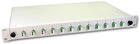 LWL Spleissbox, 24 Fasern, 12x DLC/APC Singlemode, 9/125µm OS2 G657.A1 Pigtail