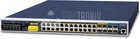 Industrial L3 24-Port Gbit 802.3at + 4Port 10Gbit SFP+ Switch, IP30