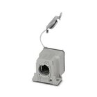 RJ45-Kupplung, IP67, CAT5e, mit Schutzdeckel, Farbe: grau
