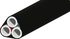Rohrverbund mit 3x 12/8-er Rohren, direkt erdverlegbar, UV beständig, schwarz