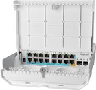 netPower 15FR 18-Port Outdoor Switch, 15x Reverse PoE Ports, 2x SFP