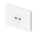 Universelle, lackierbare Keystone-Wandplatte, 2 Port, horizontal, 4er-Pack