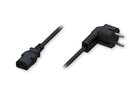 Stromkabel, EU, Type F (Schuko) Stecker auf C13 Stecker