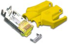 RJ45 KAT6A TM31 Stecker inkl. Knickschutztülle, gelb, 50-Pack