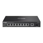 Omada 8-Port 2.5 Gbit Easy-Managed-Switch, 1x 10 GbE, 1x SFP+, 8-Port-PoE++