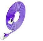 KAT6A 10 Gigabit Lightpatchkabel rund, U/FTP, Ø 3,8mm, violett