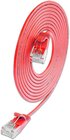 KAT6A 10 Gigabit Lightpatchkabel rund, U/UTP, Ø 3,6 mm, rot