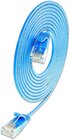 KAT6A 10 Gigabit Lightpatchkabel rund, U/UTP, Ø 3,6 mm, blau