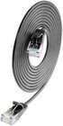 KAT6A 10 Gigabit Lightpatchkabel rund, U/UTP, Ø 3,6 mm, schwarz