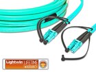 High Quality Flat-Duplex LWL Patchkabel, MM OM3, LC - LC