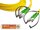 High Quality Duplex LWL Patchkabel, SM, FC/APC - ST/APC 