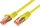 KAT6 Patchkabel, U/UTP, LSOH, Lifetime Warranty, gelb 