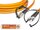 High Quality Flat-Duplex LWL Patchkabel, MM OM2, LC - ST