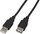 USB 2.0 Kabel, A-Stecker/A-Buchse, schwarz 