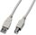 USB 2.0 Kabel, A-Stecker/B-Stecker, grau 