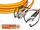 High Quality Flat-Duplex LWL Patchkabel, MM OM2, SC - ST