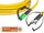 High Quality Flat-Duplex LWL Patchkabel, SM, LC/APC - ST 