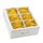 KAT6A 10 Gigabit Lightpatchkabel, 3,0m, U/FTP, Ø 3,8mm, gelb, 36-Pack