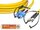 High Quality Flat-Duplex LWL Patchkabel, SM, SC - ST 