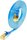 KAT6A 10 Gigabit Slimpatchkabel, U/FTP, flach, blau 