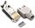 RJ45 KAT5e TM11 Stecker inkl. Knickschutztülle, grau, 50-Pack