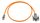 Industrial Patchkabel KAT6A, Anti-UV PUR Mantel, S/FTP, orange, 1x IP67 