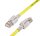 KAT6A LED Patchkabel, S/FTP, Lifetime Warranty, gelb 