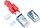 RJ45 KAT6A Securelock Stecker inkl. Knickschutztülle, rot, 10-Pack