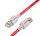 KAT6A LED Patchkabel, S/FTP, Lifetime Warranty, rot 