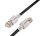 KAT6A LED Patchkabel, S/FTP, Lifetime Warranty, schwarz 