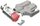 RJ45 KAT6 TM21 Stecker inkl. Knickschutztülle, grau, 50-Pack
