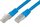 KAT6 Patchkabel, S/FTP, LSOH, blau 