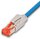 KAT6 HQ Patchkabel, DRAKA 500MHz, Hirose TM21, LSOH, blau 