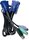 USB KVM Cable with built-in PS2 to USB Converter 