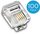 Modularstecker RJ11 (6-Pole / 4-Kontakte), ungeschirmt, 100er-Pack
