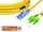 High Quality Flat-Duplex LWL Patchkabel, SM, E2000 - SC/APC 