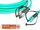 High Quality Flat-Duplex LWL Patchkabel, MM OM3, FC - LC 