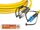 High Quality Flat-Duplex LWL Patchkabel, SM, FC - LC 