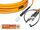 High Quality Flat-Duplex LWL Patchkabel, MM OM2, MTRJ - ST