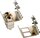 Hutschienenadapter für Montage von 2 Keystone Jacks, Metall