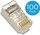 Modularstecker RJ45 (8-Pole / 8-Kontakte), geschirmt, 100er-Pack