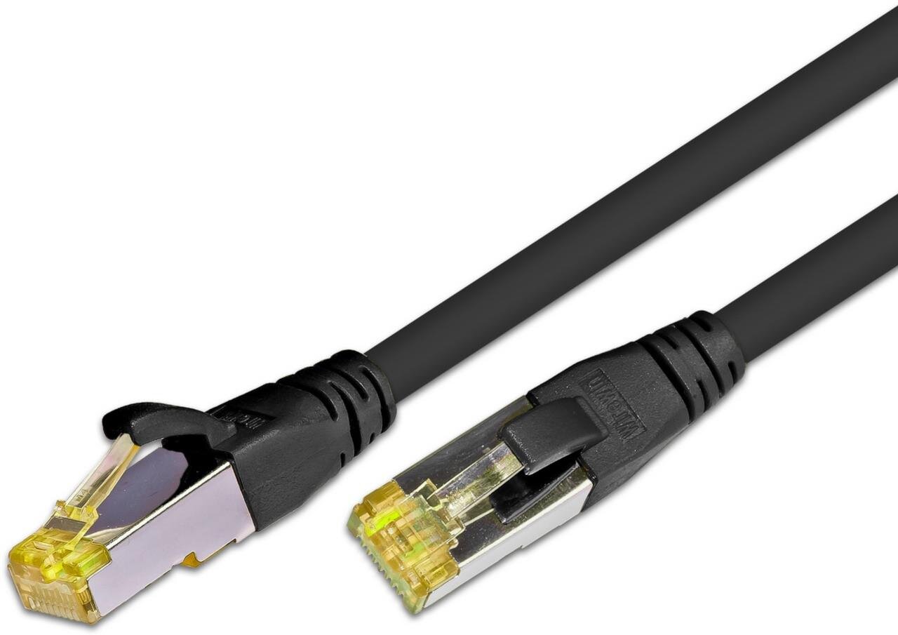 KAT6A HQ Patchkabel, S/FTP, LSOH, Lifetime Warranty, schwarz 